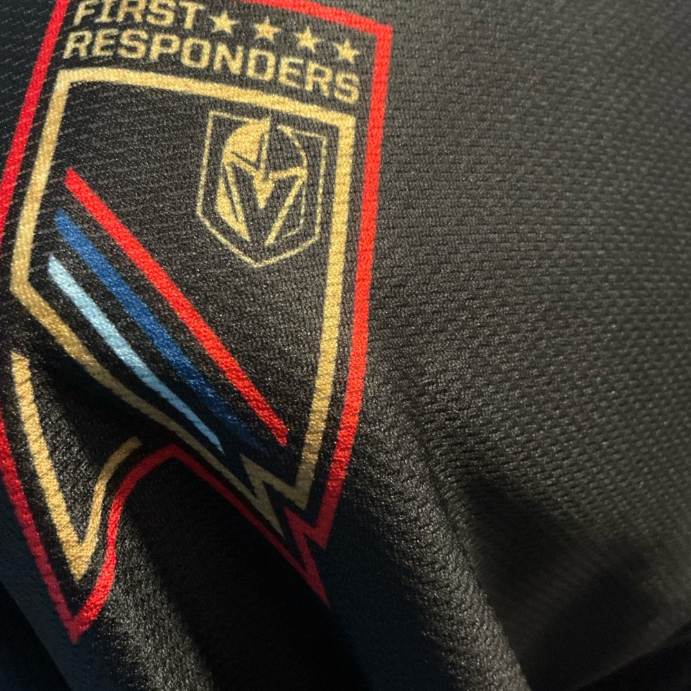 Vegas Golden Knights Sz 2XL Fire And Rescue Appreciation Day Hockey Jersey Shirt - Picture 7 of 10
